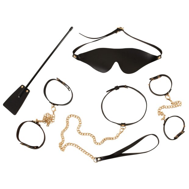 You2Toys 5-teiliges Bondage-Set Schwarz Gold