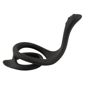 Erecto Cock & Ball Ring Black Ø 4 cm
