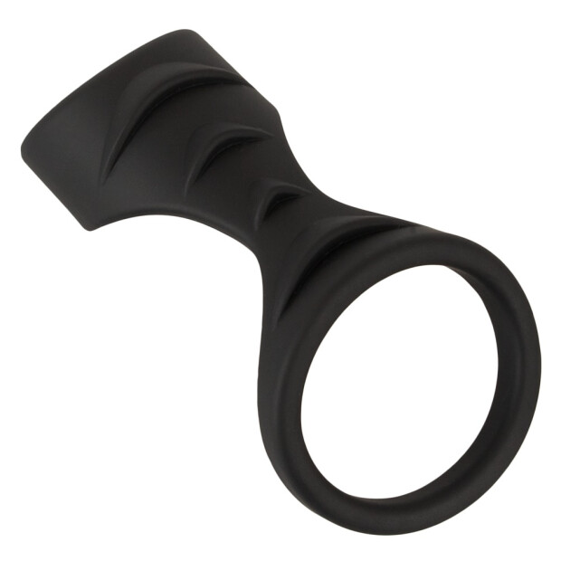 Erecto Penis Sleeve with Testicle Ring Black Ø 3-4.2 cm