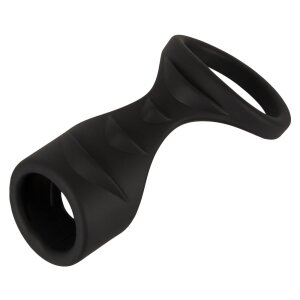 Erecto Penis Sleeve with Testicle Ring Black Ø...