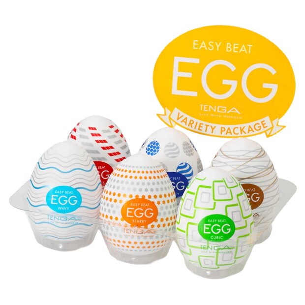 TENGA Variety Eggs Masturbateur de poche 6 pièces