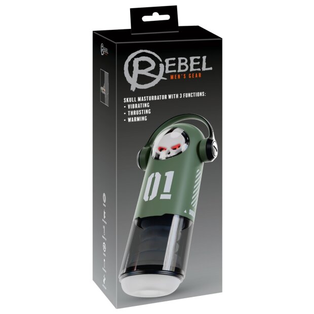 You2Toys Masturbateur Skull avec fonction chauffante Multicolore