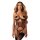 Obsessive Soranna Corset & Crotchless Thong Brown 2XL-3XL