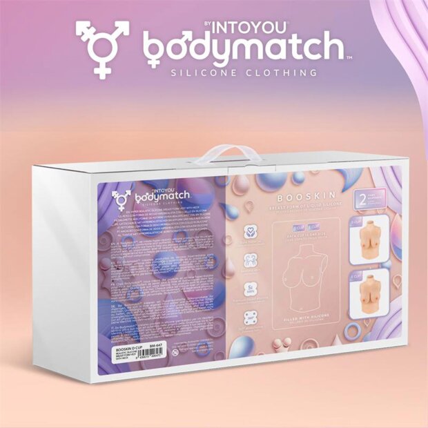 BODYMATCH Booskin Realistische Silikonbrustprothese Beige D-Cup