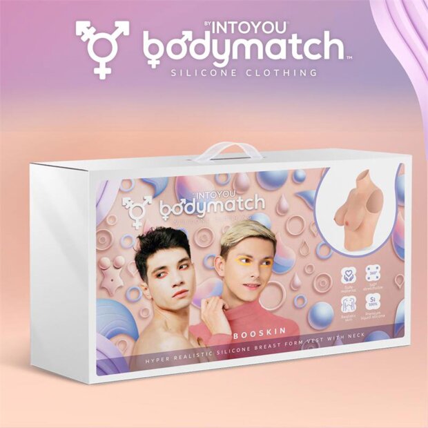 BODYMATCH Booskin Realistische Silikonbrustprothese Beige D-Cup