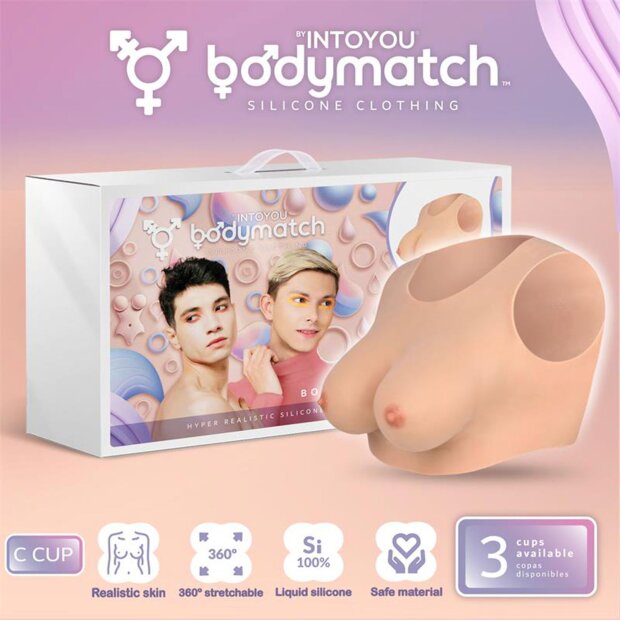 BODYMATCH Bowie Realistic Silicone Breast Form C Cup Nude