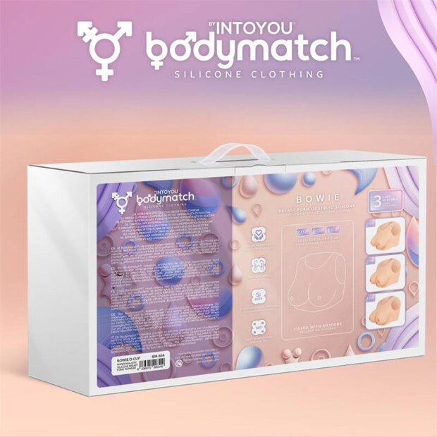 BODYMATCH Bowie Realistic Silicone Breast Form D Cup Nude