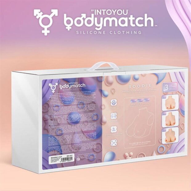 BODYMATCH Boodie Realistische Brustform E-Cup Beige