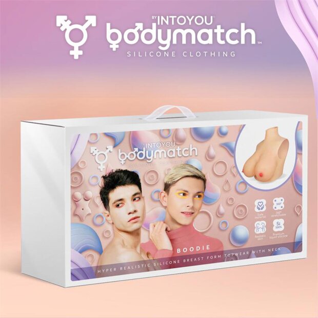 BODYMATCH Boodie Realistic Breast Form G Cup Nude