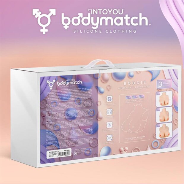 BODYMATCH Boodie Realistic Breast Form G Cup Nude