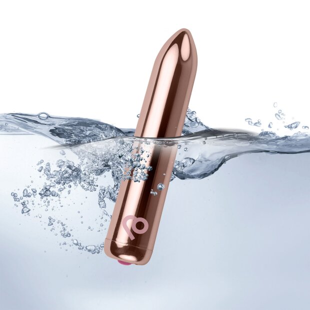 Rocks-Off Rechargeable Bullet Vibrator Rose Gold 9 cm Ø 1.8 cm