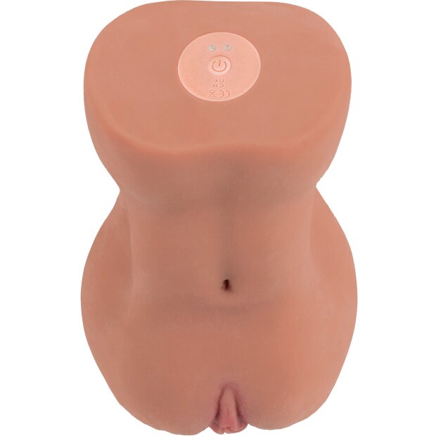 Hidden Desire Slut Hole Masturbateur vaginal réaliste avec vibration Beige