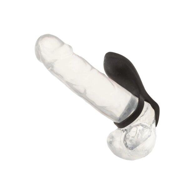 CalExotics Feel Vibromasseur de couple avec anneau pénien Noir 12 cm Ø 4,5 cm