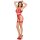 Leg Avenue 3-Piece Dotted Net Bra Set Red One Size