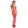 Leg Avenue Bodystocking Résille à Pois Ouvert à l’Entrejambe Rouge One Size