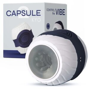 Motsutoys Kyo Capsule 2 Masturbator with Vibration Blue...
