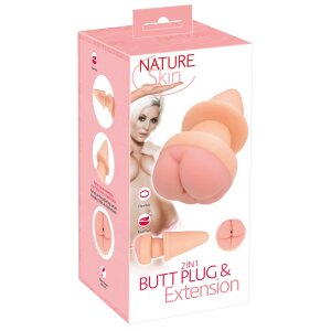 You2Toys Nature Skin 2in1 Butt Plug & Extension 19,5...