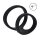 Levelz 2 Loop Silicone Cock Ring Black