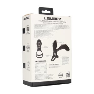 Levelz Vibrating Silikon Penis und Hodenring mit...