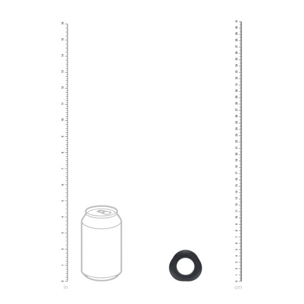 Levelz Étireur de testicules Ergo en silicone Noir