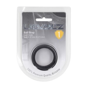Levelz Flüssiger Silikon Hodenriemen Schwarz 34 mm