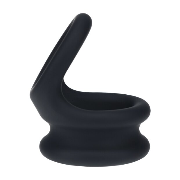 Levelz Wide Double O Silicone Cock Ring Black Size L