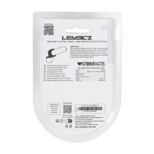Levelz Anneau pénien Wide Double O en silicone...