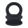 Levelz Wide Double O Silicone Cock Ring Black Size L