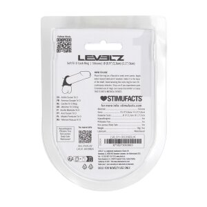 Levelz Soft Tri O Silicone Cock Ring Black