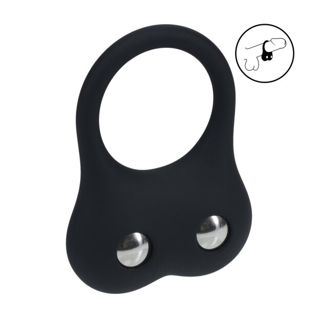 Levelz Anneau pénien d’entraînement en silicone Noir Taille M