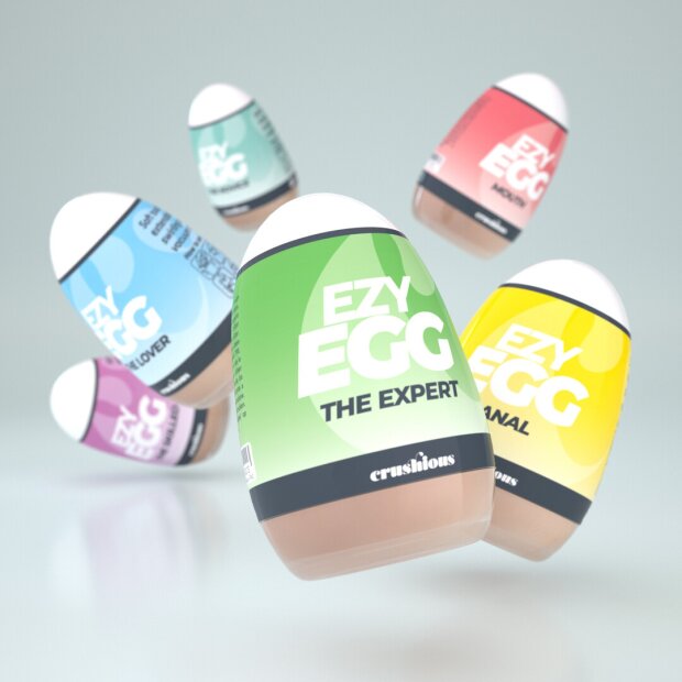 Crushious Ezy Egg Masturbator 6 Piece Set Multicolor