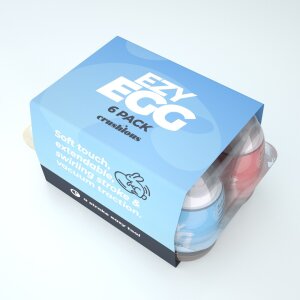 Crushious Ezy Egg Masturbator 6 Piece Set Multicolor