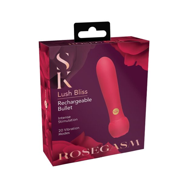 Secret Kisses Rosegasm Lush Bliss Bullet Vibrator Pink 10,8 cm Ø 1,3 cm