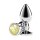 NS Novelties Rear Assets Plug anal argent M avec pierre jaune