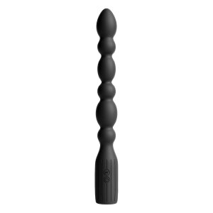 NS Novelties perles anales vibrantes en silicone noir