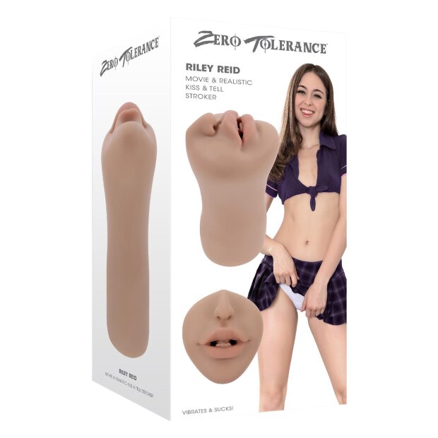 Evolved Zero Tolerance Riley Reid realistic kiss and tell stroker beige