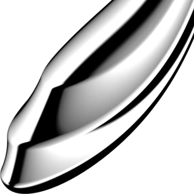 Satisfyer Pure Gravity 2 stainless steel double-ended dildo Silver
