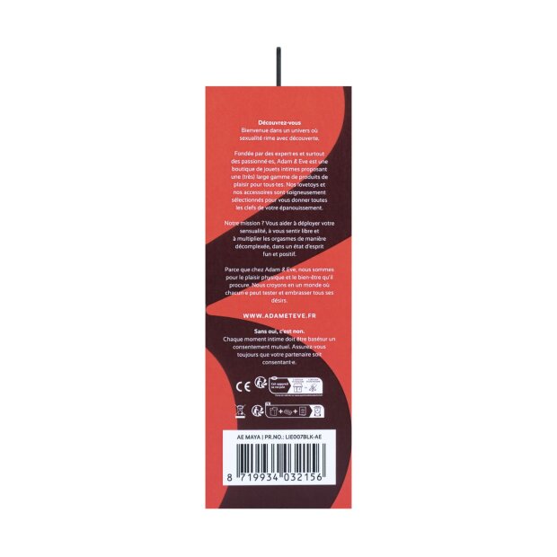 Adam & Eve Maya Panty Vibrator Schwarz