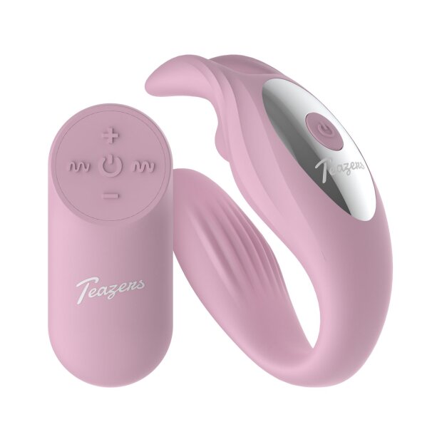 Teazers Bunny Vibrateur pour Couple avec Télécommande Rose
