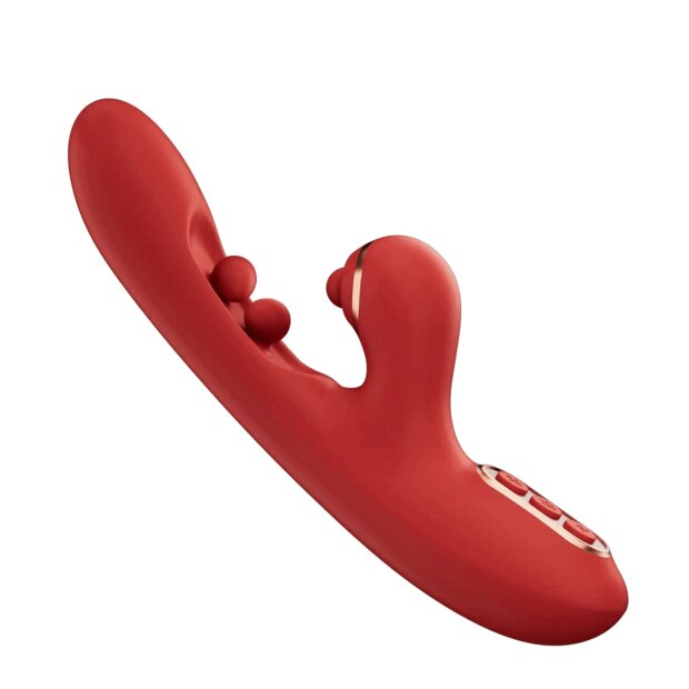 HoneyPlayBox Tickler Wiggling Tapping Vibrator Red