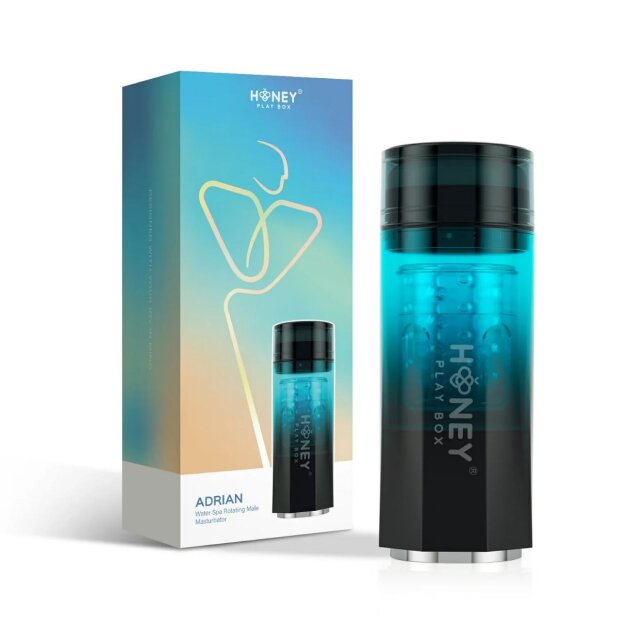 HoneyPlayBox Adrian Rotating Water Spa Masturbator Black