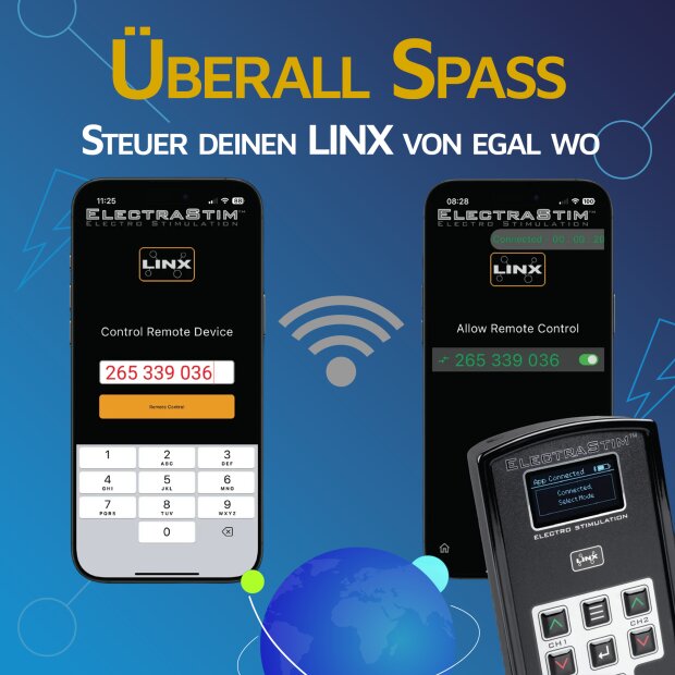 Electrastim Linx Dual-Channel Reizstromgerät mit App- und Fernsteuerung