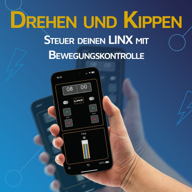 Electrastim Linx Dual-Channel Reizstromgerät mit App- und Fernsteuerung