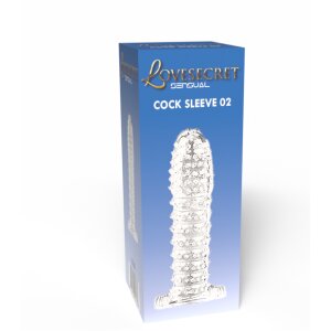 Lovesecret Sensual Cock Sleeve 02 Clear Penis Sleeve Ribbed