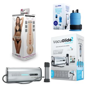 Autoblow VacuGLIDE 2 + Masturbator Adapter + FLESHLIGHT...