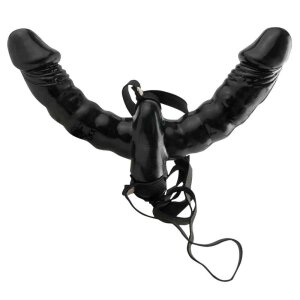 Fetish Fantasy Double Delight Strap-On Schwarz 15 cm ⌀ 4 cm