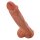 King Cock with Balls Dildo Hellbraun 27 cm ⌀ 5 cm