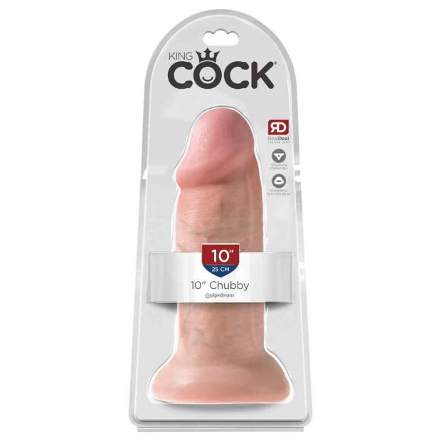 King Cock Chubby Dildo Beige 25,5 cm