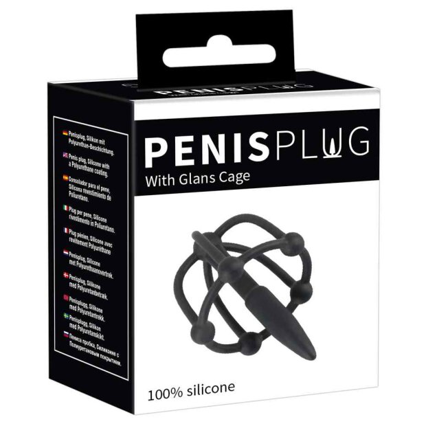Penis-Plug With Glans Cage