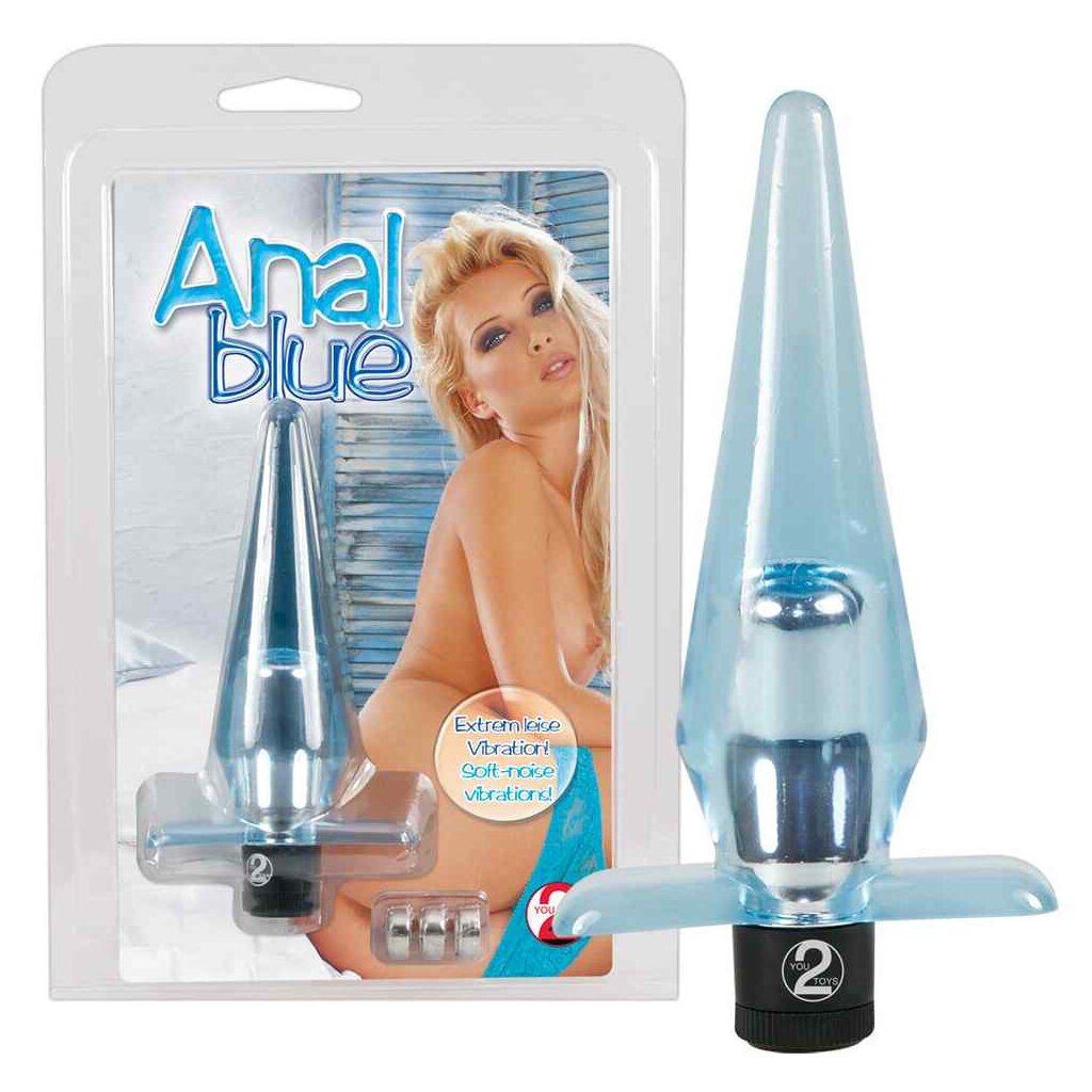You2Toys Anal Blue Vibro-Buttplug Blau  3 cm, 29,95